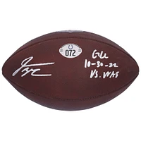 V106832 COLT Jonathan Taylor Ballon de football autographié Indianapolis Colts utilisé lors du match contre les Washington Commanders le 30 octobre 2022 avec l'inscription « Game Used » 28 Jonathan Taylor AUTGU FOOTBALL 45714 AUTGMUEQU GUFBFB7618 #1