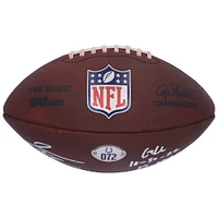 V106832 COLT Jonathan Taylor Ballon de football autographié Indianapolis Colts utilisé lors du match contre les Washington Commanders le 30 octobre 2022 avec l'inscription « Game Used » 28 Jonathan Taylor AUTGU FOOTBALL 45714 AUTGMUEQU GUFBFB7618 #1