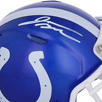 Casque Riddell Flash Alternate Speed ​​Mini autographié par Jonathan Taylor Indianapolis Colts - Signé à l'encre blanche