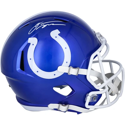 Réplique du casque Riddell Flash Alternate Speed ​​autographié par Jonathan Taylor Indianapolis Colts