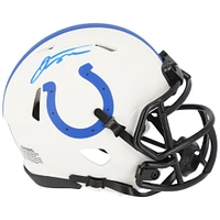 Casque miniature Riddell Lunar Eclipse Alternate Speed ​​autographié par Jonathan Taylor Indianapolis Colts