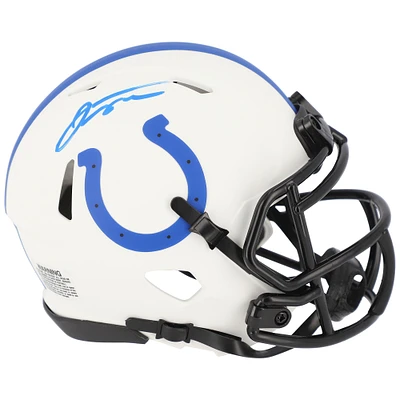 Casque miniature Riddell Lunar Eclipse Alternate Speed ​​autographié par Jonathan Taylor Indianapolis Colts
