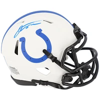 Casque miniature Riddell Lunar Eclipse Alternate Speed ​​autographié par Jonathan Taylor Indianapolis Colts