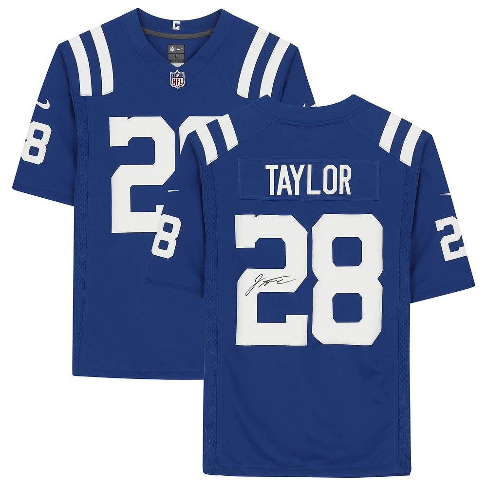 Maillot Nike Royal Home Limited autographié par Jonathan Taylor Indianapolis Colts