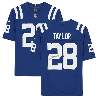 Maillot Nike Royal Home Limited autographié par Jonathan Taylor Indianapolis Colts
