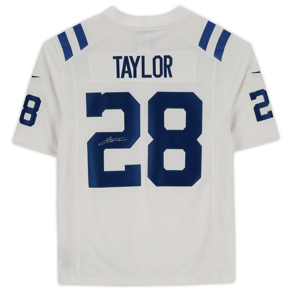 Maillot Nike blanc dédicacé par Jonathan Taylor Indianapolis Colts