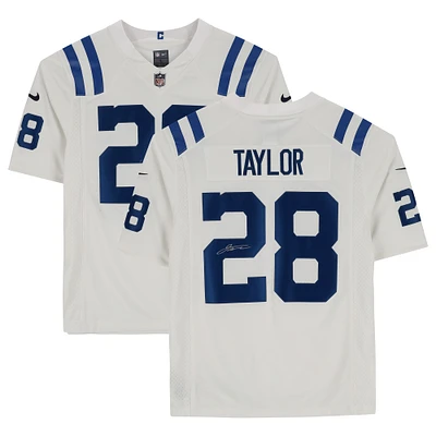 Maillot Nike blanc dédicacé par Jonathan Taylor Indianapolis Colts