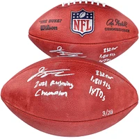 Ballon de football professionnel Wilson Duke en couleur autographié par Jonathan Taylor Indianapolis Colts avec plusieurs inscriptions - Édition limitée à 28 exemplaires
