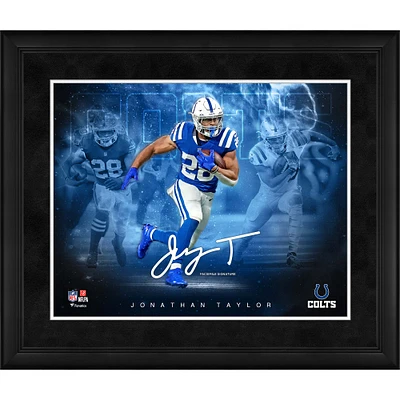 Collage encadré des stars du jeu de Jonathan Taylor Indianapolis Colts, fac-similé, 16" x 20"