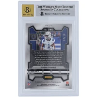 Josh Downs Indianapolis Colts Autographed 2023 Panini Prizm Gold Prizm #345 #7/10 BGS Authenticated 9/10 Rookie Card - 8.5,9,9,9 Subgrades