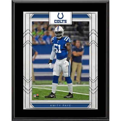 Lids Kwity Paye Indianapolis Colts Fanatics Authentic Autographed 8 x 10 White  Jersey Pass Rush Photograph