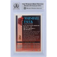 Marshall Faulk Indianapolis Colts Autographed 1994 Topps #445 Beckett Fanatics Witnessed Authenticated 10 Rookie Card with "HOF 20XI" Inscription