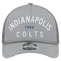 Casquette ajustable New Era Graphite Indianapolis Colts Active Minimalist M-Crown A-Frame 9FORTY pour homme
