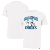 Men's '47 Cream Indianapolis Colts Overrun Franklin Throwback T-Shirt