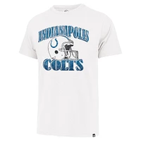 T-shirt rétro '47 Cream Indianapolis Colts Overrun Franklin pour homme