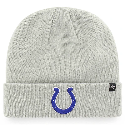 Bonnet en tricot basique à revers Indianapolis Colts '47 gris pour homme