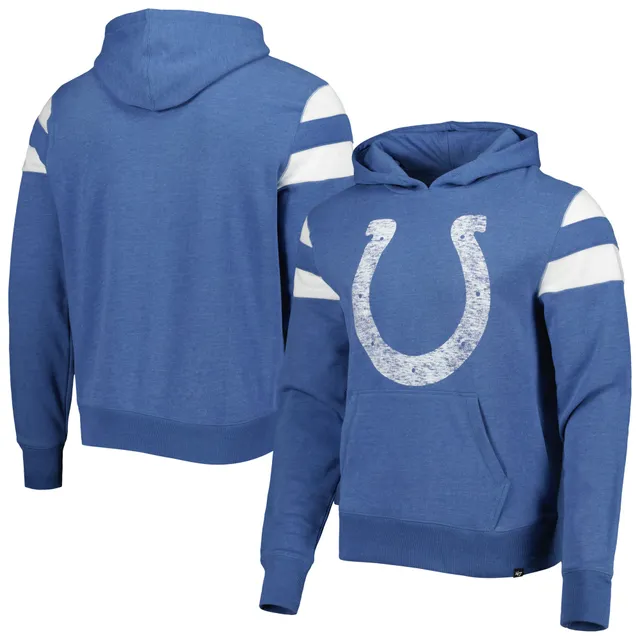 Men's Starter Royal/Heather Charcoal Indianapolis Colts Extreme Pullover Hoodie