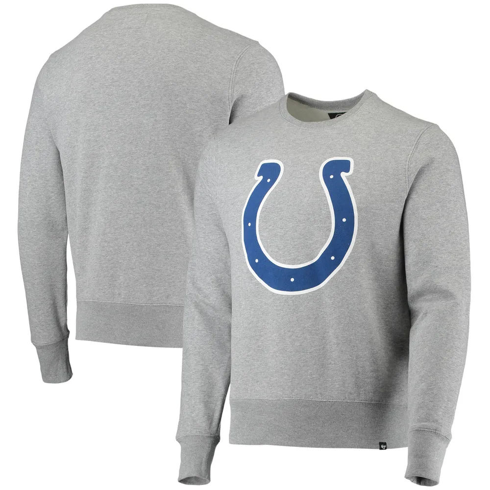 Men's Mitchell & Ness Heathered Gray Indianapolis Colts Big & Tall Allover  Print Pullover Sweatshirt