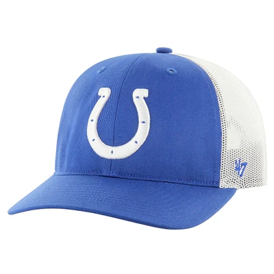 Men's '47 Royal/White Indianapolis Colts Team Unstructured Trucker Adjustable Hat