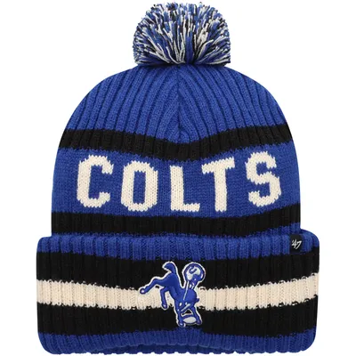 Indianapolis Colts '47 Bering Cuffed Knit Hat with Pom - Royal
