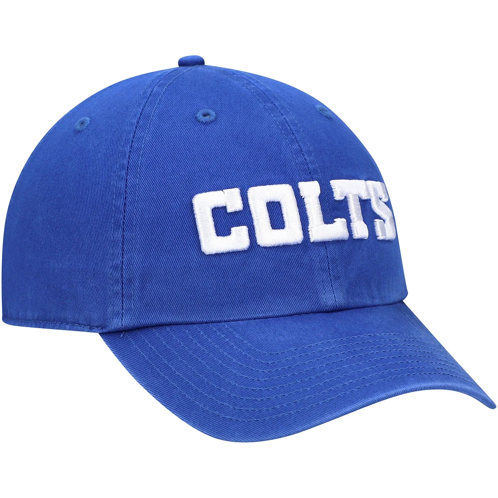 Casquette réglable '47 Royal Indianapolis Colts Clean Up Script pour homme