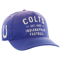 Casquette ajustable non structurée Dusted Laramie '47 Royal Indianapolis Colts pour homme