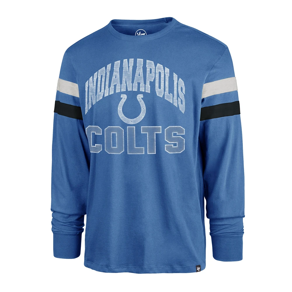 Men's '47 Royal Indianapolis Colts Irving Long Sleeve T-Shirt