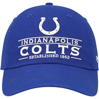 Casquette réglable '47 Royal Indianapolis Colts Vernon Clean Up pour homme