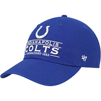 Casquette réglable '47 Royal Indianapolis Colts Vernon Clean Up pour homme