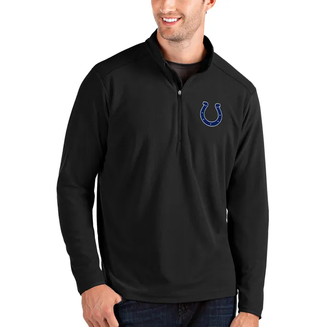 Tommy Hilfiger Men's Tommy Hilfiger Black/Gray Indianapolis Colts Anorak  Hoodie Quarter-Zip Jacket