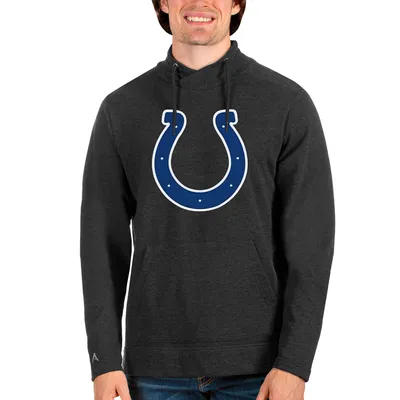 Indianapolis Colts Mitchell & Ness Allover Print Fleece Pullover Sweatshirt  - Heathered Gray