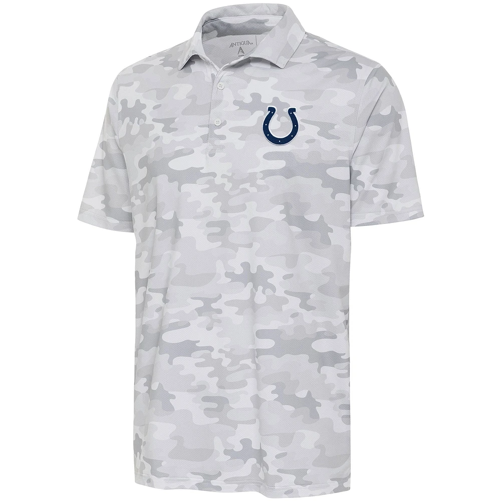 Men's Antigua White Indianapolis Colts Collide Polo