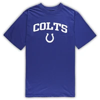 Men's Concepts Sport Royal/Heather Gray Indianapolis Colts Big & Tall T-Shirt Pants Sleep Set