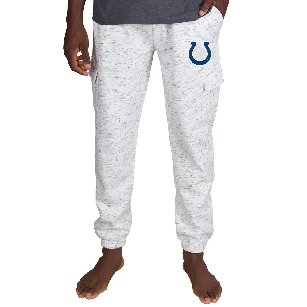 Lids Indianapolis Colts Concepts Sport Alley Fleece Cargo Pants - White/ Charcoal