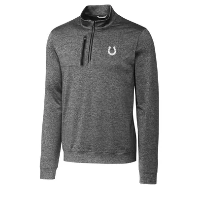 Indianapolis Colts Cutter & Buck Big Tall Stealth Quarter-Zip Pullover Jacket