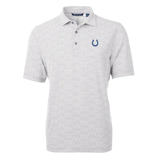 Men's Cutter & Buck Gray Indianapolis Colts Throwback Logo Big