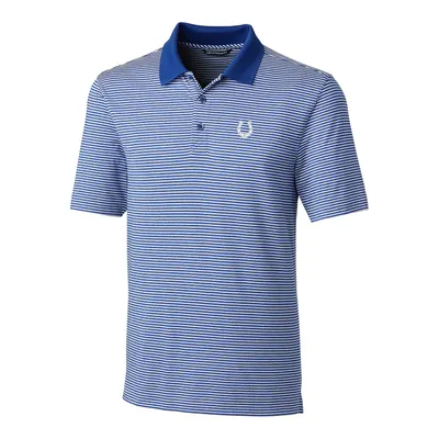 Men's Cutter & Buck Royal Indianapolis Colts Throwback Logo Big & Tall  Forge Stretch Polo