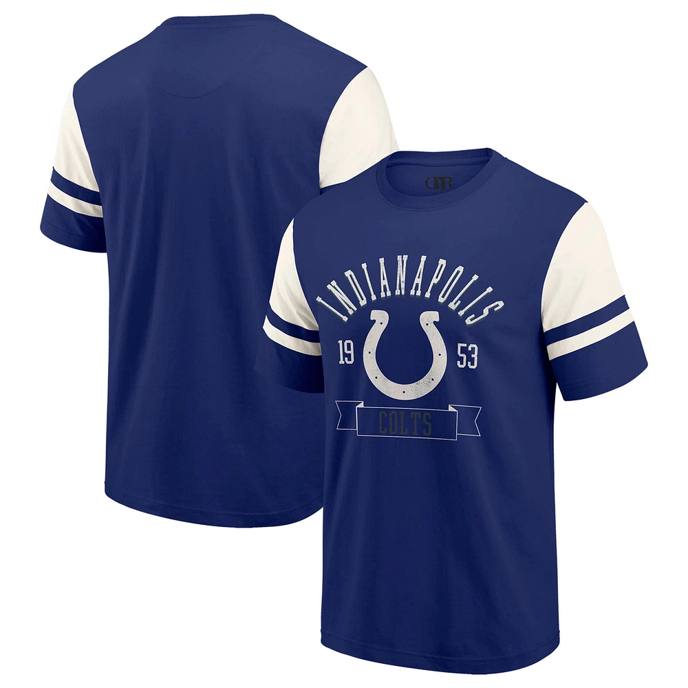 T-shirt de football pour homme la collection Darius Rucker par Fanatics Royal Indianapolis Colts