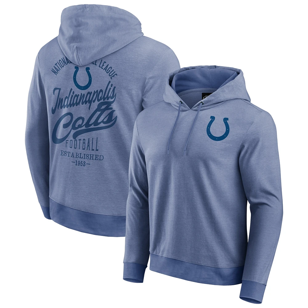 Sweat à capuche en tricot ton sur pour homme de la collection Darius Rucker Fanatics Royal Indianapolis Colts