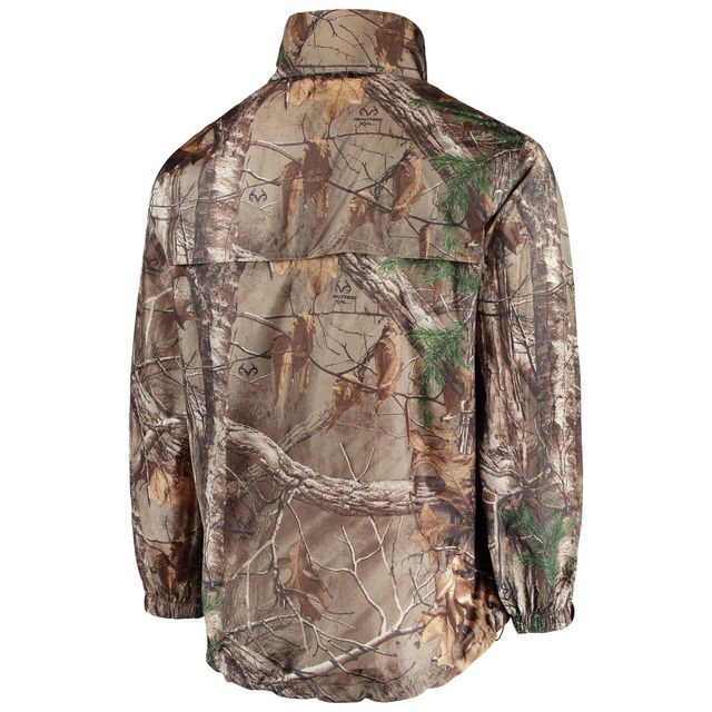 Dunbrooke Realtree Camo Indianapolis Colts Circle Sportsman Veste imperméable compressible entièrement zippée pour hommes