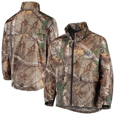 Men's Dunbrooke Realtree Camo Indianapolis Colts Circle Sportsman Waterproof Packable Full-Zip Jacket