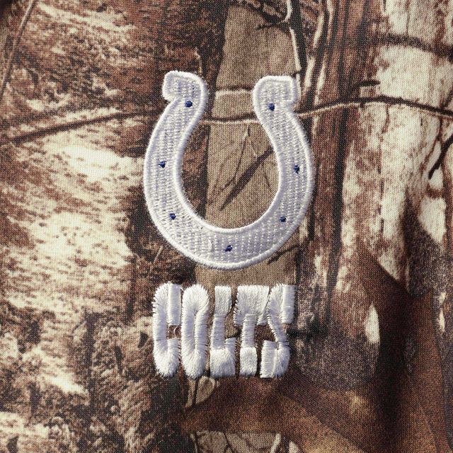 Chandail à capuchon entièrement zippé Dunbrooke Realtree Camo Indianapolis Colts Trophy Tech Fleece pour homme