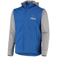 Veste à glissière intégrale Dunbrooke Royal/Gris Indianapolis Colts Alpha pour hommes