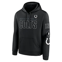 Men's Fanatics Black Indianapolis Colts Blackout Pullover Hoodie