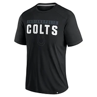 T-shirt noir fanatiques pour hommes Indianapolis Colts Defender Blackout