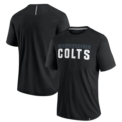 T-shirt noir fanatiques pour hommes Indianapolis Colts Defender Blackout