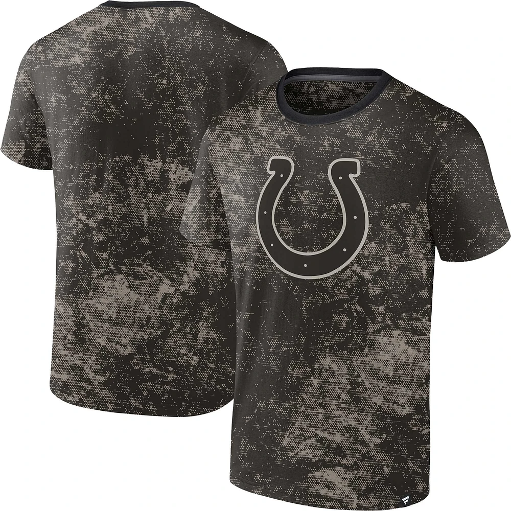 Men's Fanatics Black Indianapolis Colts Shadow T-Shirt