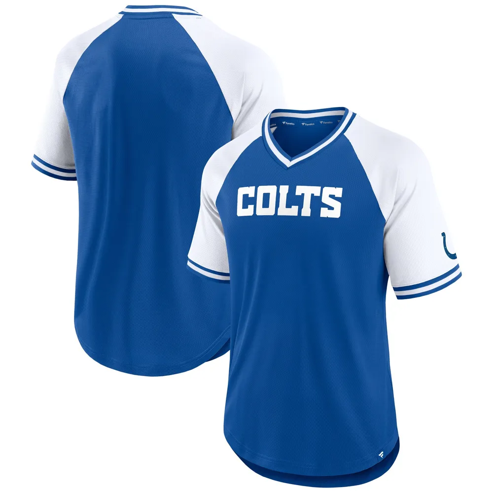 Indianapolis Colts NFL Shirt V-Neck Short Sleeve Tee, Blue Women's M NEW