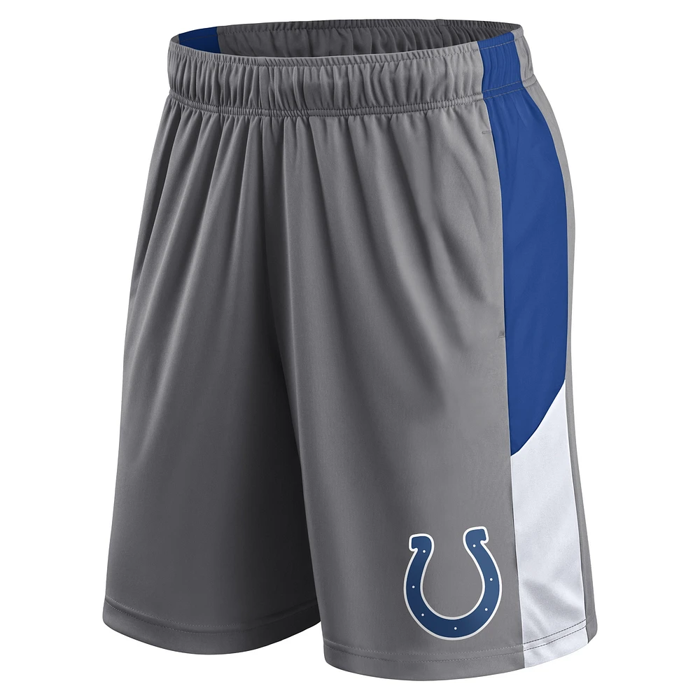 Men's Fanatics Gray Indianapolis Colts Big & Tall Team Shorts