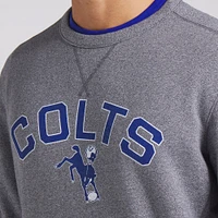 Men's Fanatics  Heather Gray Indianapolis Colts Loop Terry Pullover Sweatshirt